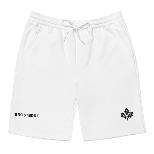 Erosterre Core Fleece Shorts, White